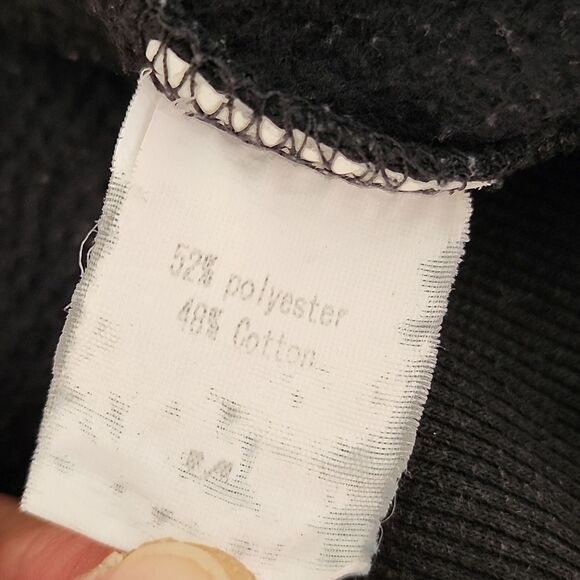 Mushroom Lovers Black Cropped Sweatshirt Forest Core Nature - Picture 4 of 7